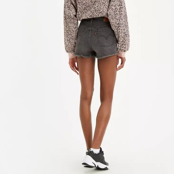 Levi's Pants - Levi’s Women’s 501 Premium Original Faded Black Raw Hem Button Fly Shorts 32